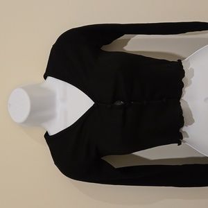 Crop cardigan - black